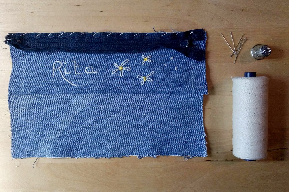 pochette di jeans