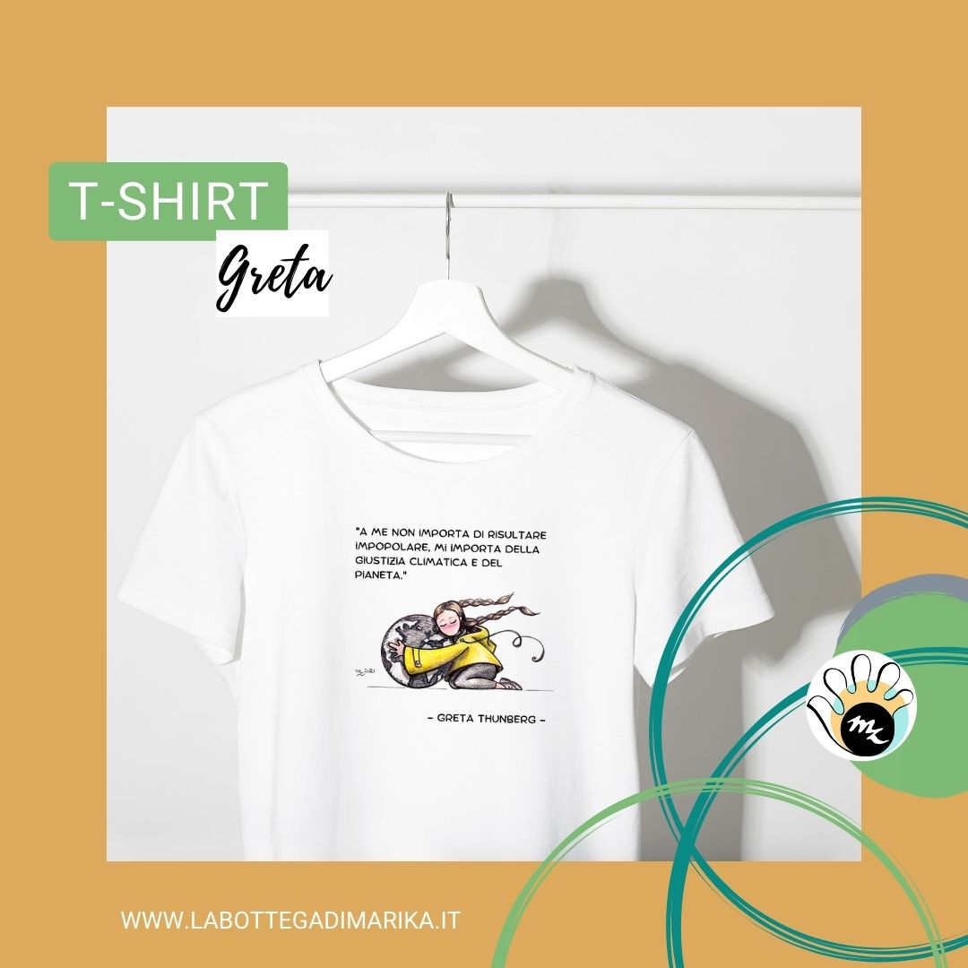 tshirt magliette personalizzate con disegni salviamo la terra save the planet greta thunberg