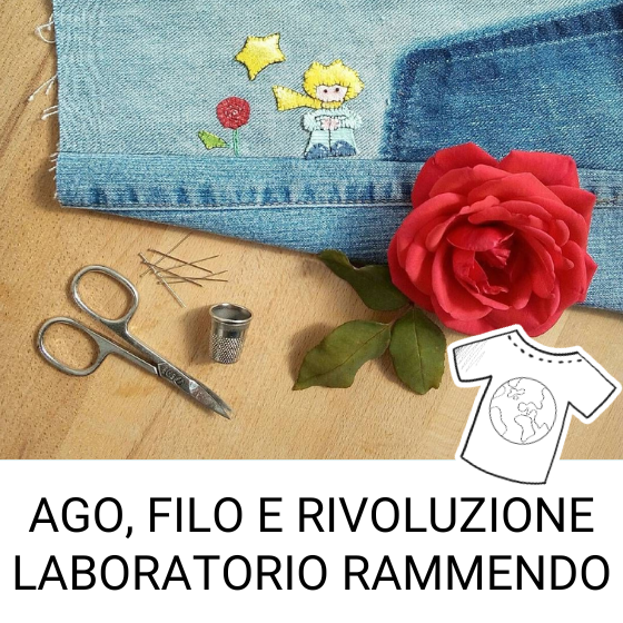 laboratorio cucito ragazzi rammendo riparazione ecosostenibilità upcycling